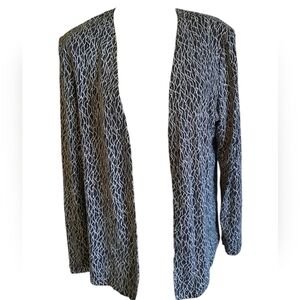 Vintage Tradition‎ 16 sparkle blazer silver and black holidays vest